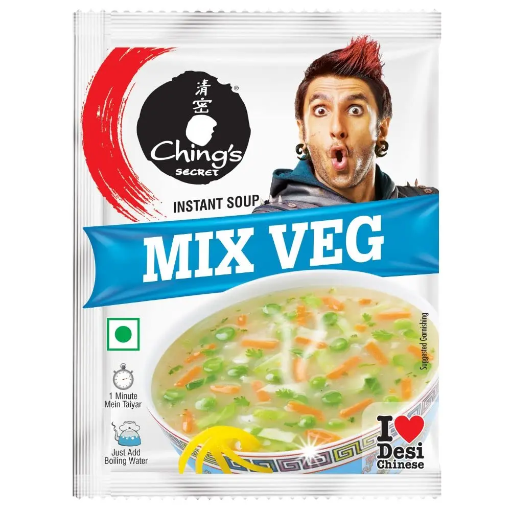 Chings Secret Mix Veg Soup With Real Vegetables - Vegetarian 55 Gr
