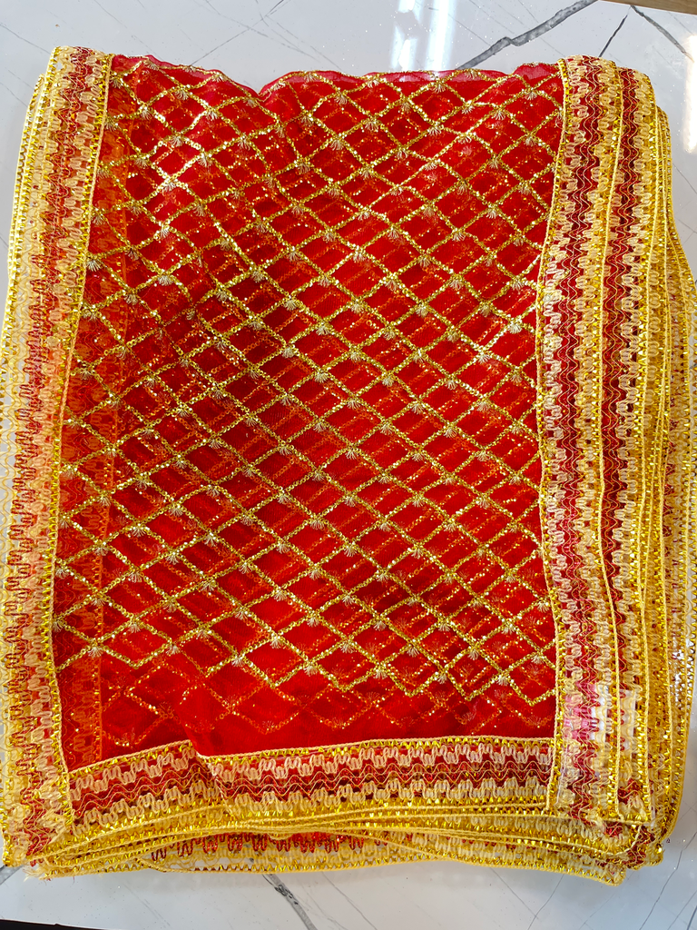 KTD Gopala Fancy Net Mix Chunni No. 29 (31x95)cm