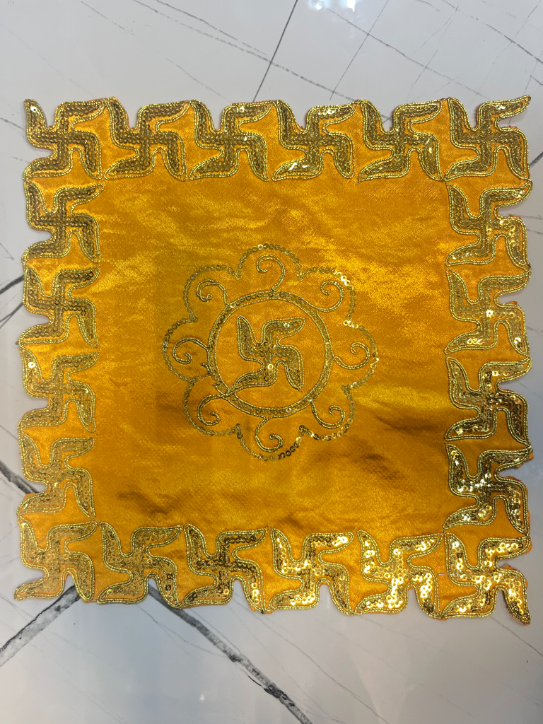 KTD Gopala Fancy Velvet Aasan No. 15 (14.5X14.5)cm
