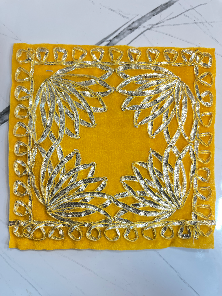 KTD Gopala Fancy Velvet Aasan No. 8 (13x13)cm