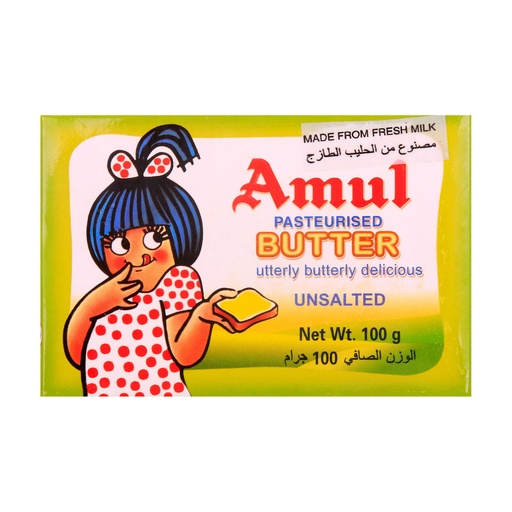 Amul Butter Unsalted 100 Gm