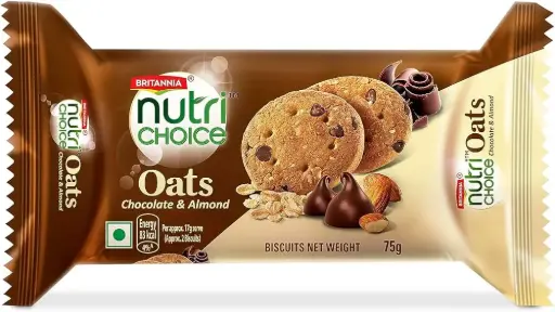 Britannia Nutri Choice Oats Chocolate & Almond 75 Gm