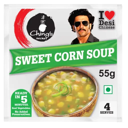 Chings Secret Sweet Corn Soup Mix With Vegetables - Vegetarian 55 Gr