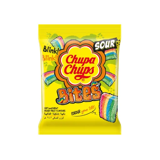 Chupa Chups Mixed Fruit Sour Bites 24.2 Gm