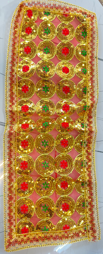 KTD Gopala Fancy Net Mix Chunni No. 19 (23x60)cm