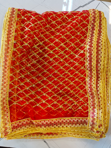 KTD Gopala Fancy Net Mix Chunni No. 29 (31x95)cm