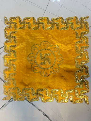 KTD Gopala Fancy Velvet Aasan No. 15 (14.5X14.5)cm