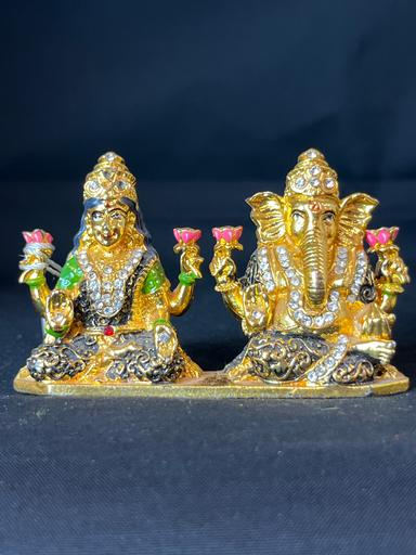 KTD Gopala Lakshmi & Ganesh Ji 7.1cm Steel No. 65