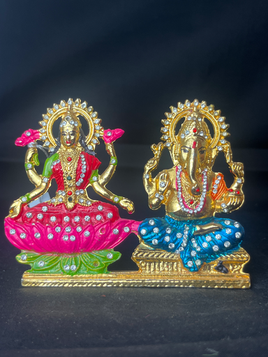 KTD Gopala Lakshmi & Ganesh Ji 9.8cm Steel No. 85