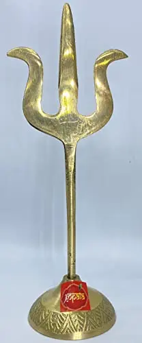 KTD Gopala Brass Mata Trishul 15.2cm Approx