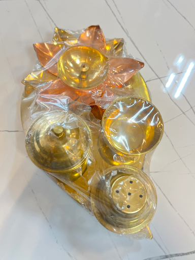 KTD Gopala Brass 4P Thali Prem (M) 39Dh