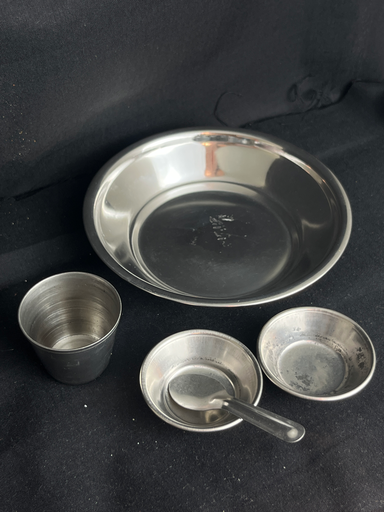KTD Gopala Steel Bhog Thali Set For Laddu Gopal 13.2cm App. 13Dh