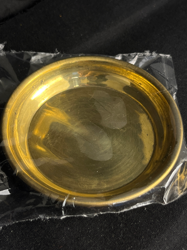 KTD Gopala Brass Plain Thali 7.6cm App. 4Dh