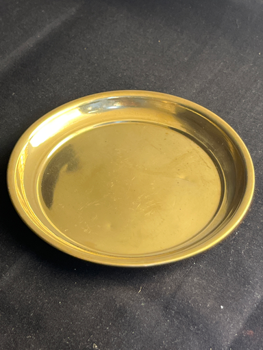 KTD Gopala Brass Plain Thali 11.7cm App. 5Dh